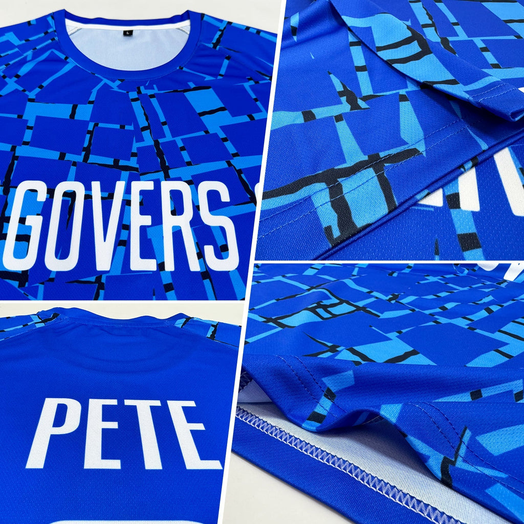 Custom Soccer Jersey - Royal White Sublimation Uniform product image 5