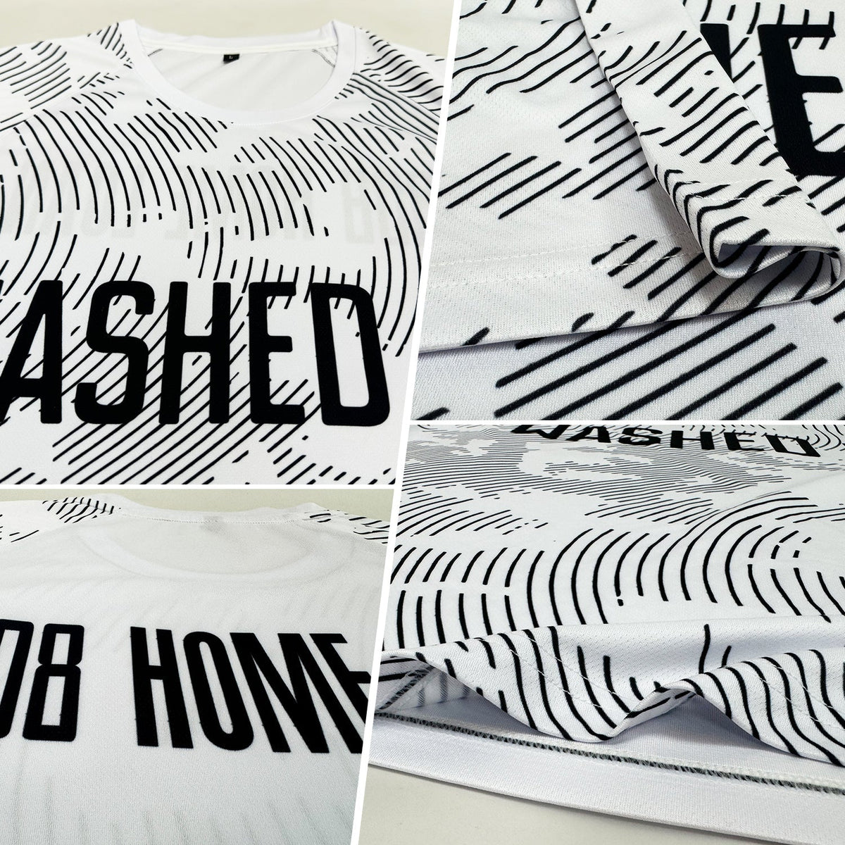 Custom Soccer Jersey - White Black Sublimation Uniform product image 3