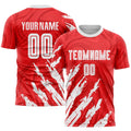 Custom Soccer Jersey - Red White Sublimation Uniform product image 1