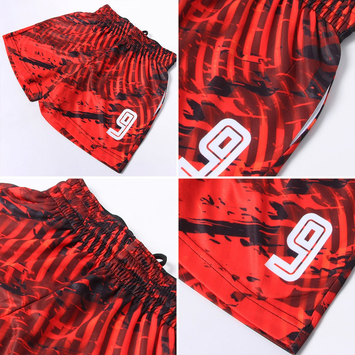 Custom Soccer Jersey - Red White-Black Sublimation Uniform product image 9