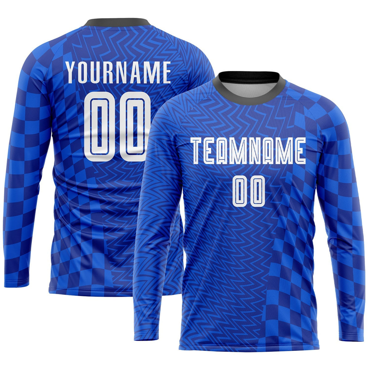 Custom Soccer Jersey - Royal White-Black Sublimation Uniform product image 3