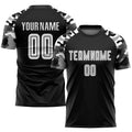 Custom Soccer Jersey - Black White-Camo Sublimation Uniform product image 1