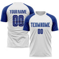 Custom Soccer Jersey - White Royal Sublimation Uniform product image 1