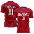 Custom Soccer Jersey - Red White Sublimation Uniform product image 1