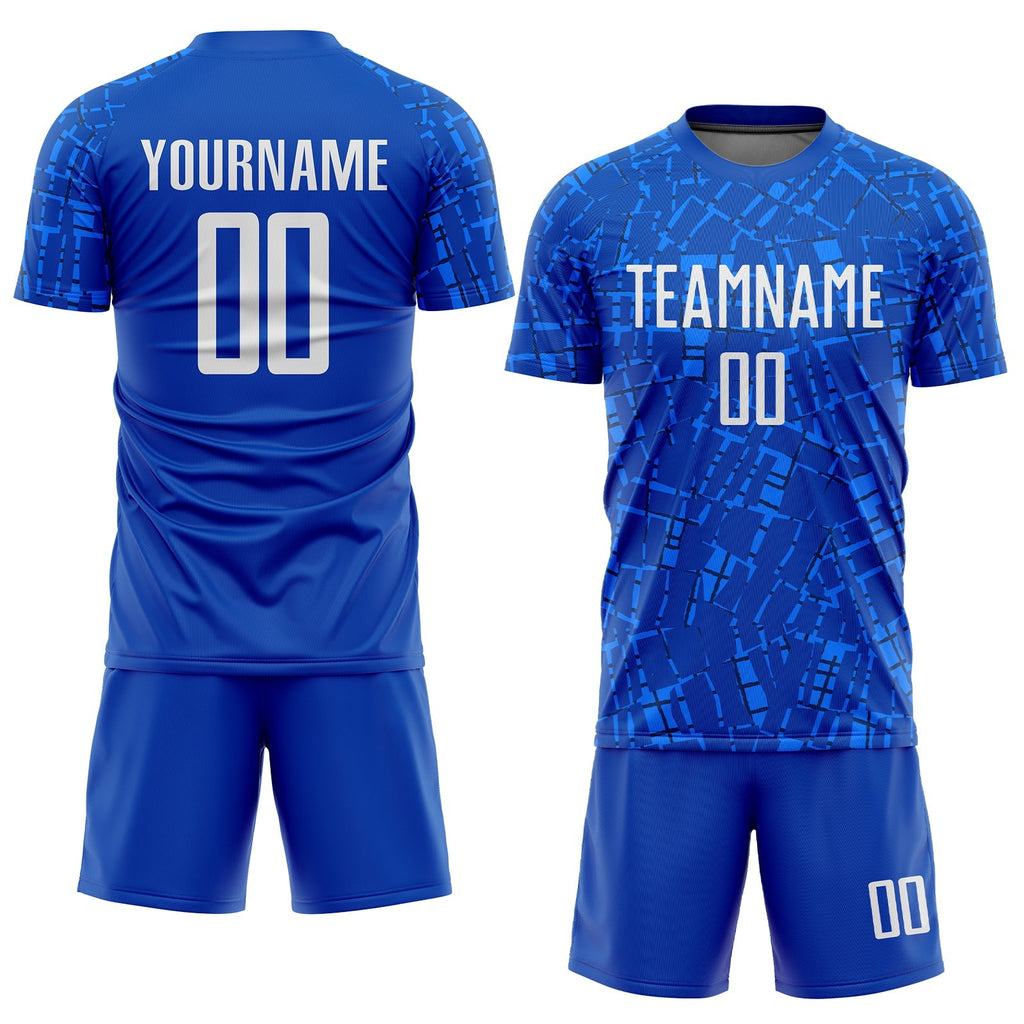 Custom Soccer Jersey - Royal White Sublimation Uniform product image 2
