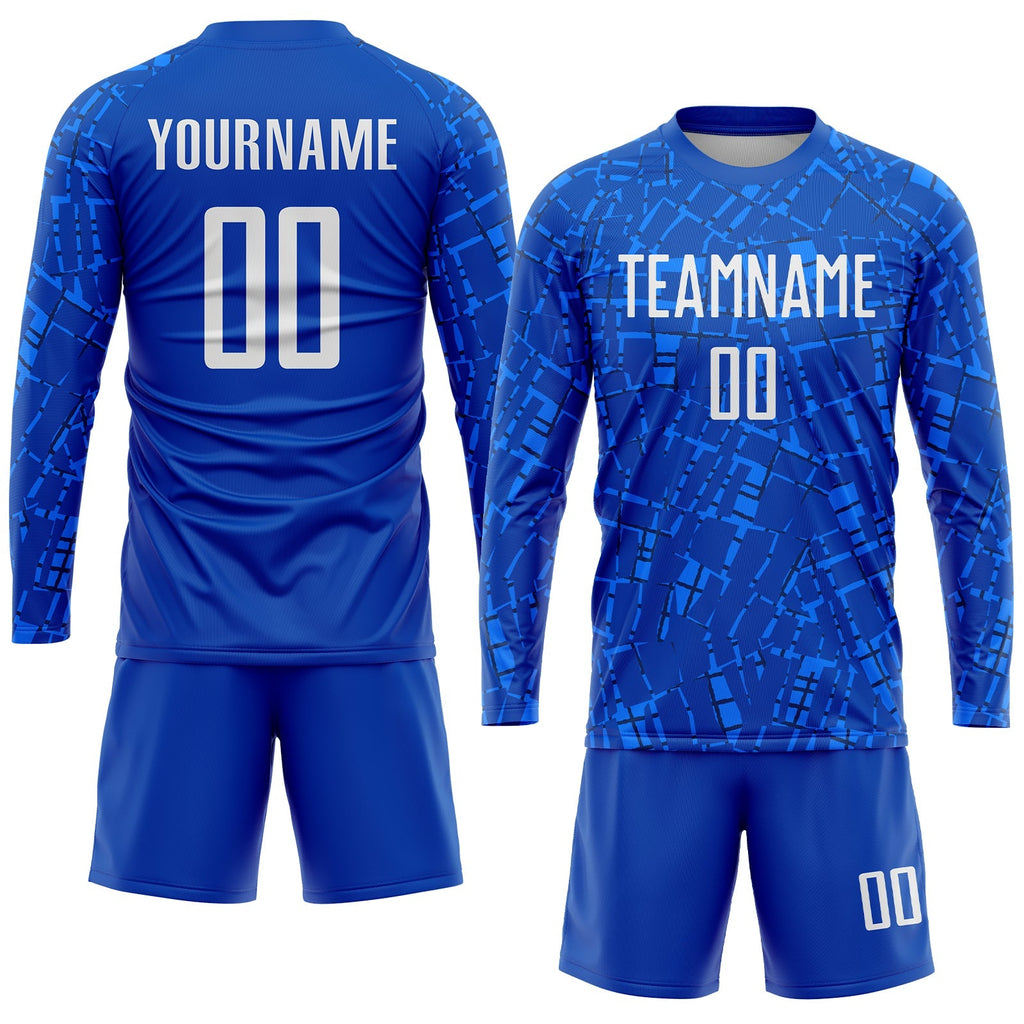 Custom Soccer Jersey - Royal White Sublimation Uniform product image 4