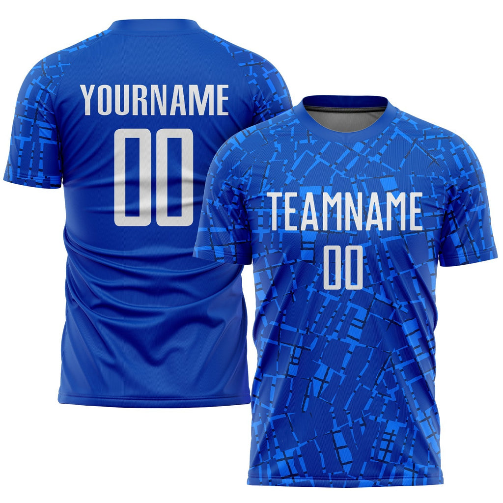 Custom Soccer Jersey - Royal White Sublimation Uniform product image 1