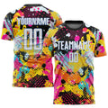 Custom Soccer Jersey - Graffiti Pattern White-Light Blue product image 1