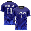 Custom Soccer Jersey - Dark Purple White Royal-Navy product image 1