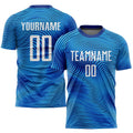 Custom Soccer Jersey - Light Blue White-Royal Sublimation product image 1