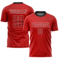 Custom Soccer Jersey - Red Red-Black Sublimation Uniform product image 1