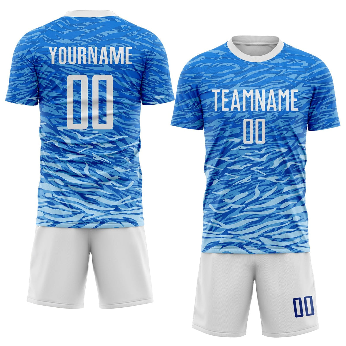 Custom Soccer Jersey - Royal White Sublimation Uniform product image 2