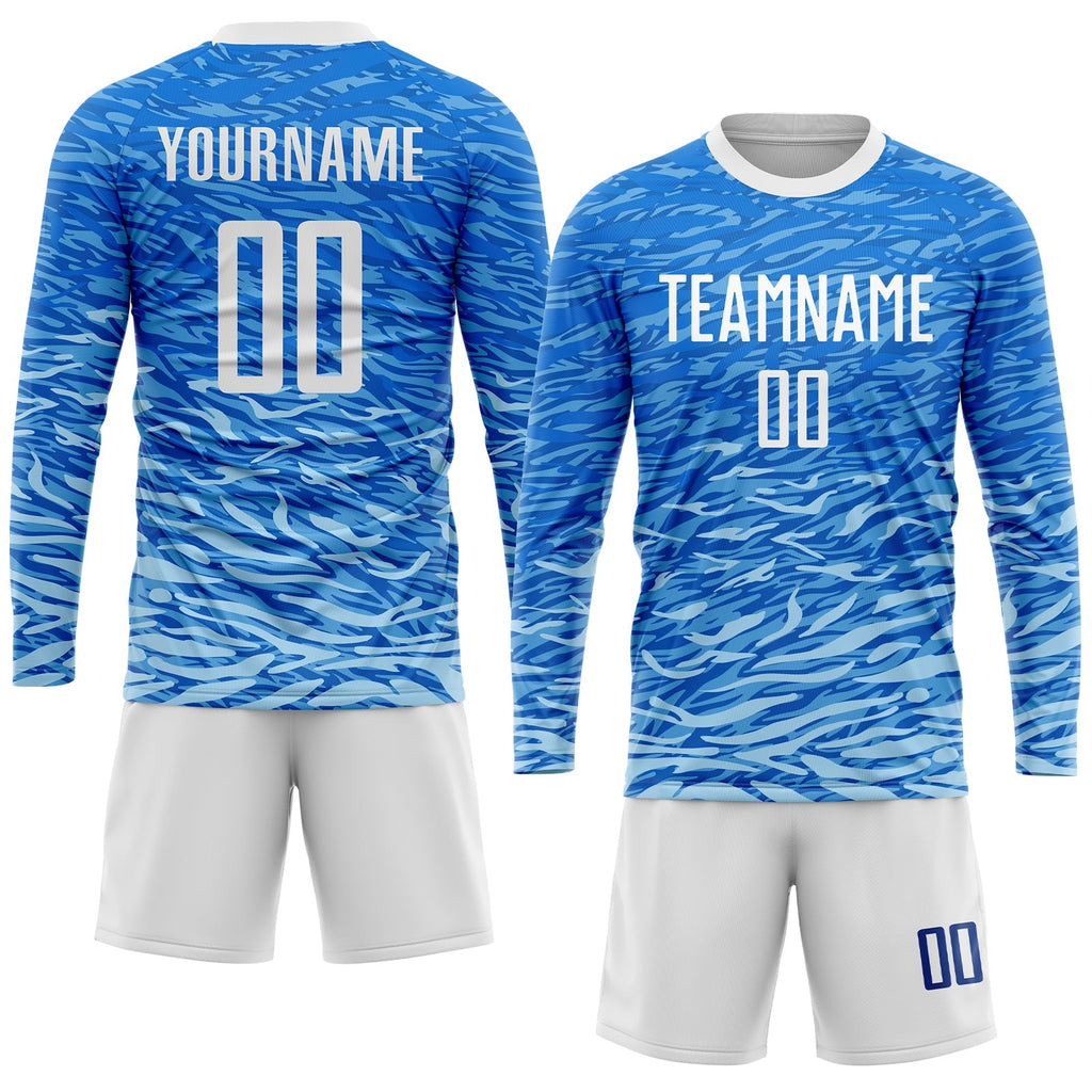 Custom Soccer Jersey - Royal White Sublimation Uniform product image 4