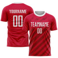 Custom Soccer Jersey - Red White Sublimation Uniform product image 1