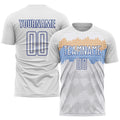 Custom Soccer Jersey - White Royal Sublimation Uniform product image 1