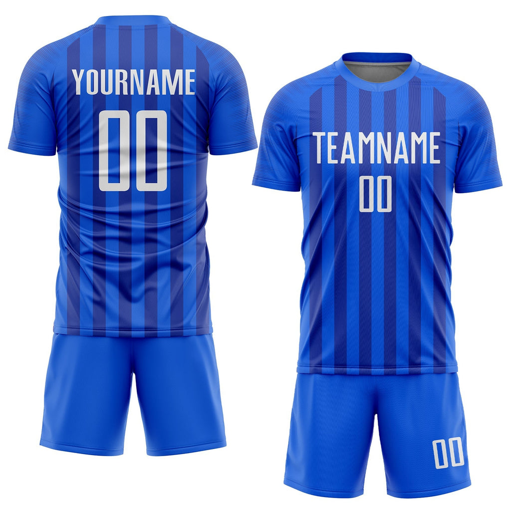 Custom Soccer Jersey - Royal White Sublimation Uniform product image 2