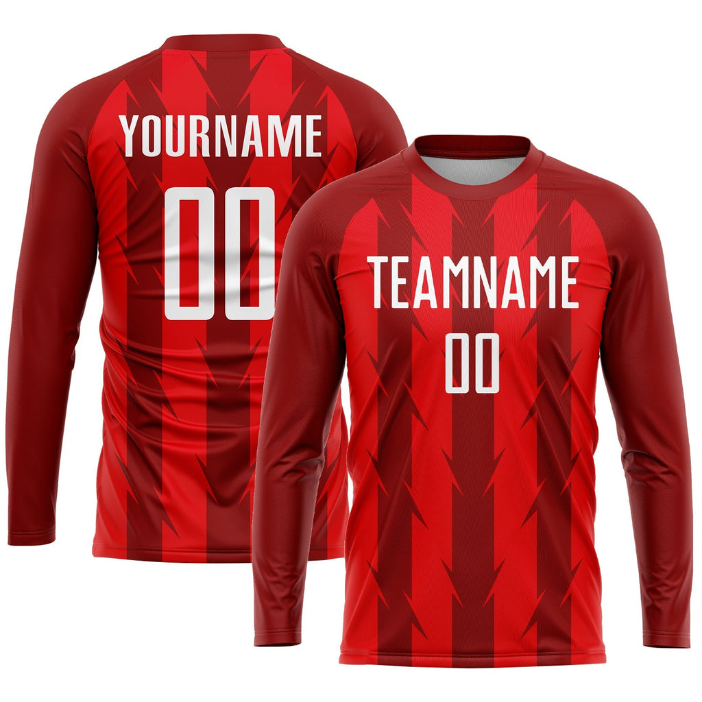 Custom Soccer Jersey - Red White Sublimation Uniform product image 3