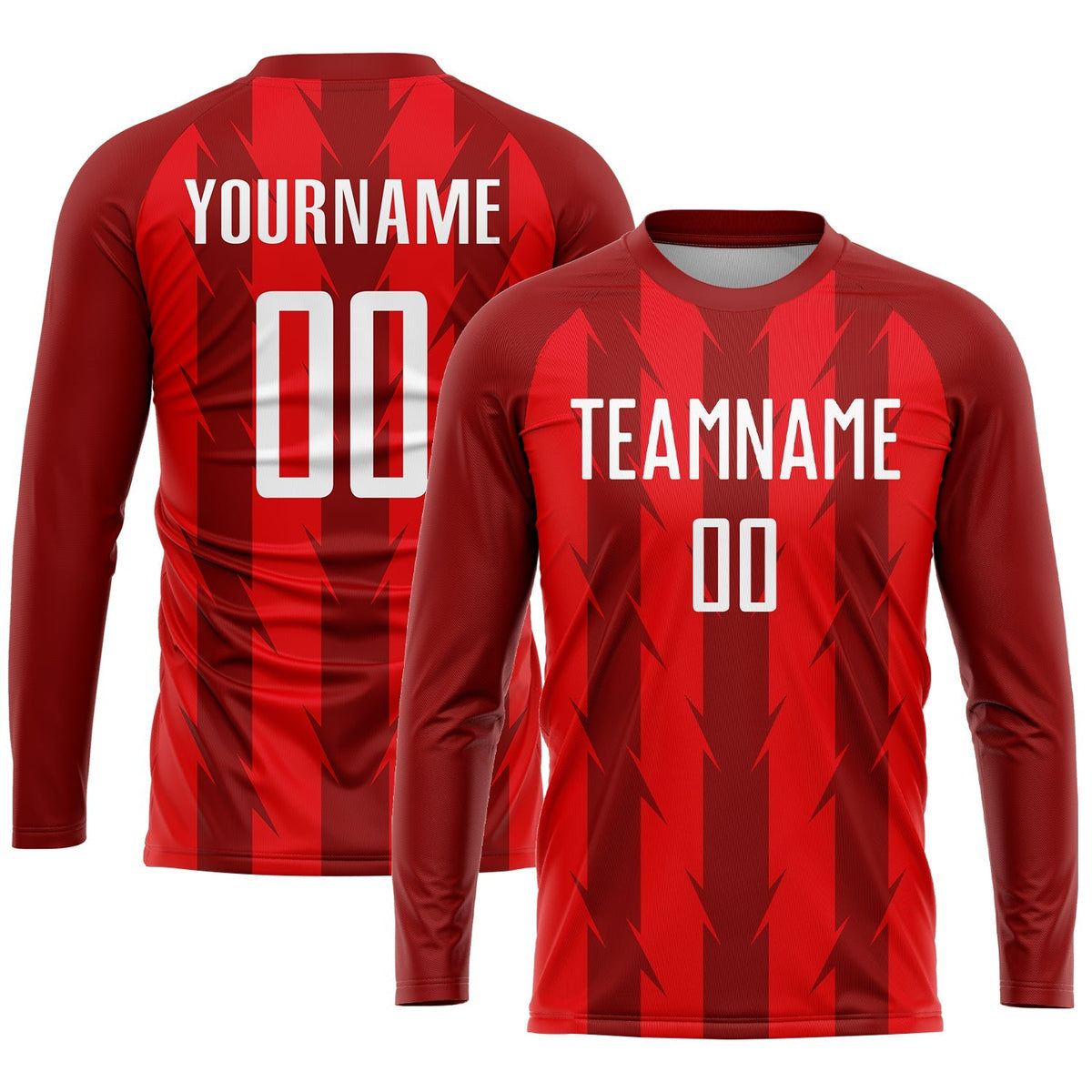 Custom Soccer Jersey - Red White Sublimation Uniform product image 3