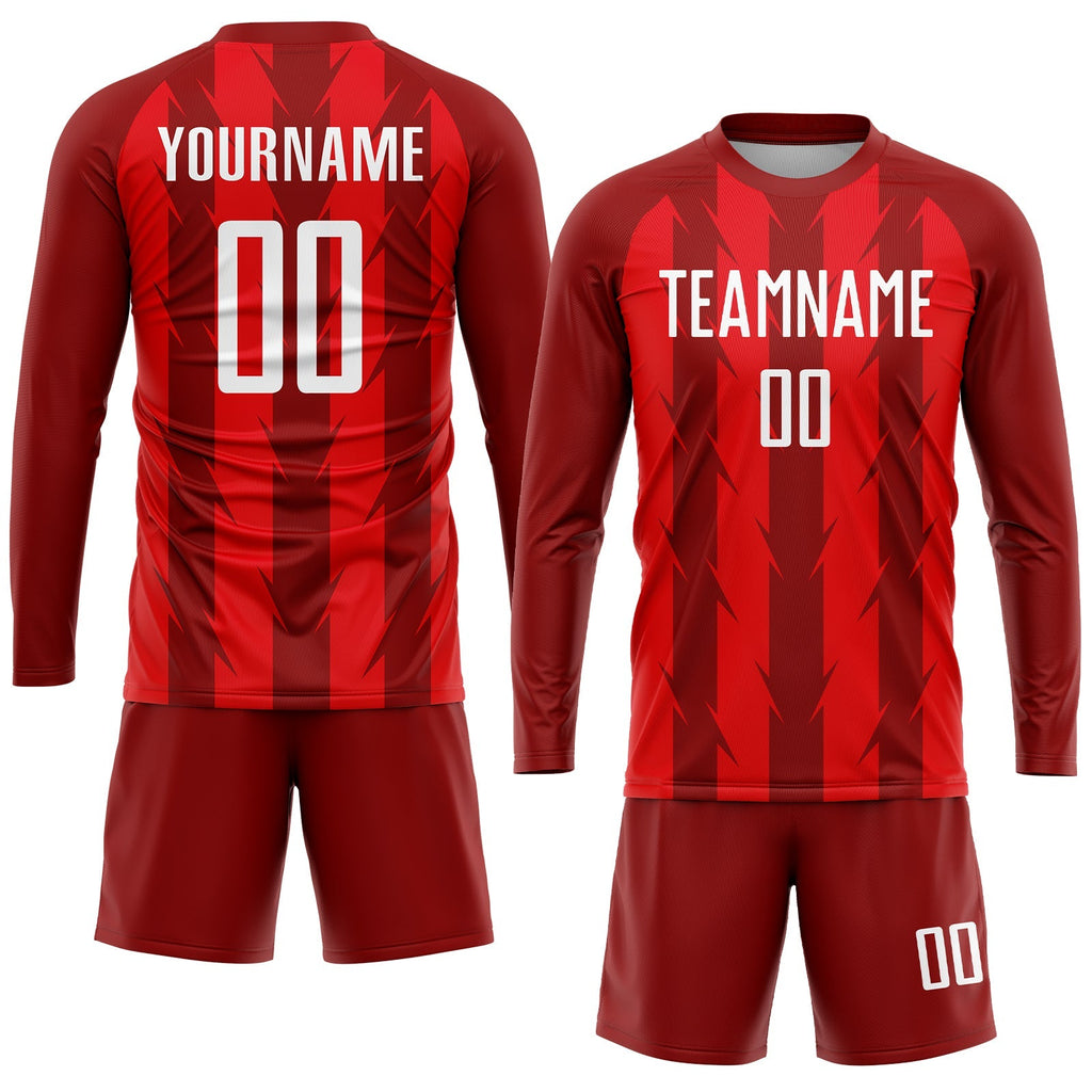 Custom Soccer Jersey - Red White Sublimation Uniform product image 4