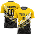 Custom Soccer Jersey - Gold Black-White Sublimation Uniform product image 1