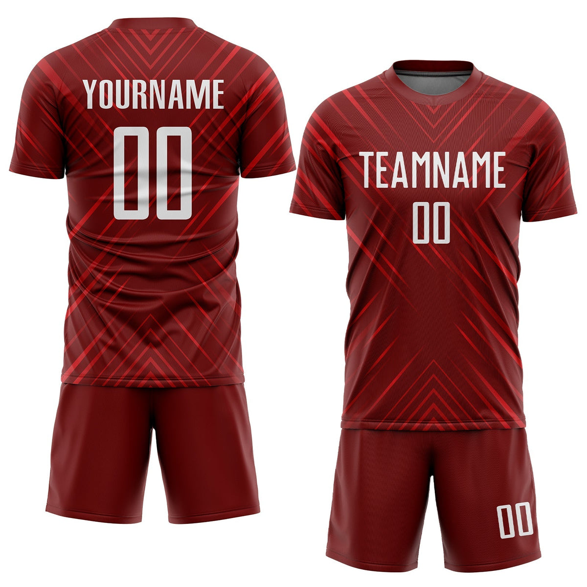 Custom Soccer Jersey - Red White Sublimation Uniform product image 2