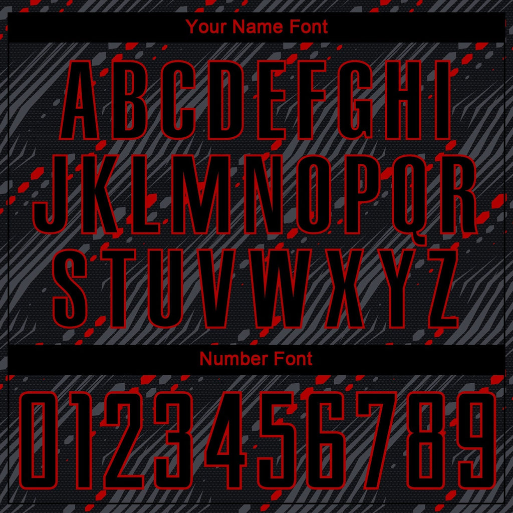 Custom Soccer Jersey - Black Red Sublimation Uniform product image 5