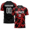 Custom Soccer Jersey - Red White-Black Sublimation Uniform product image 1
