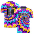 Custom Soccer Jersey - Tie Dye Black-White Sublimation product image 1