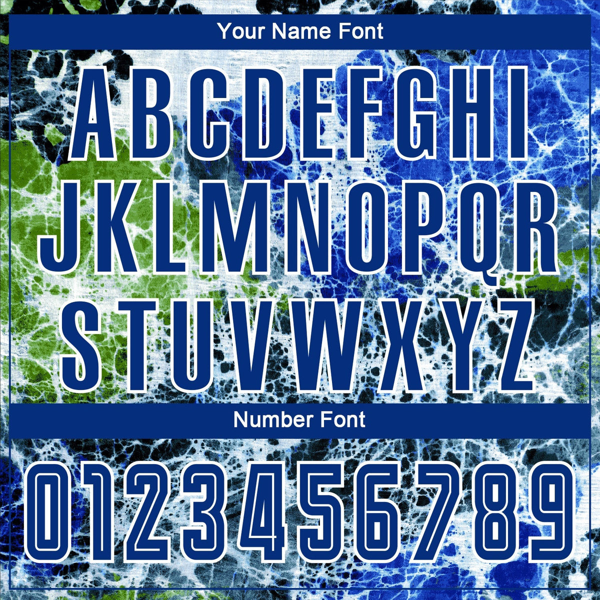 Custom Soccer Jersey - Tie Dye Royal-White Sublimation product image 7