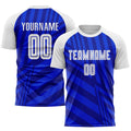 Custom Soccer Jersey - Royal White-Navy Sublimation Uniform product image 1