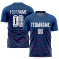 Custom Soccer Jersey - Royal White-Red Away Sublimation product image 1
