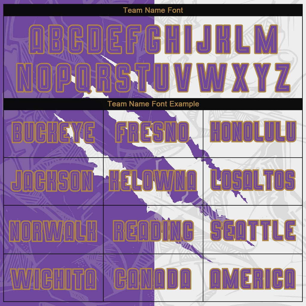 Custom Soccer Jersey - Graffiti Pattern Purple White-Old product image 4