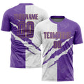 Custom Soccer Jersey - Graffiti Pattern Purple White-Old product image 1