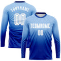 Custom Soccer Jersey - Light Blue White-Royal Sublimation product image 1