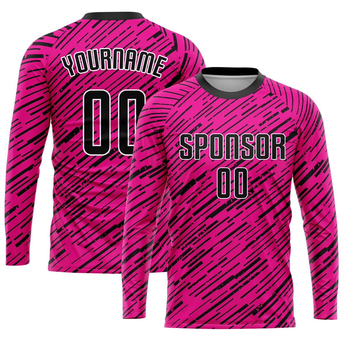 Custom Soccer Jersey - Pink Black-White Sublimation Uniform product image 3