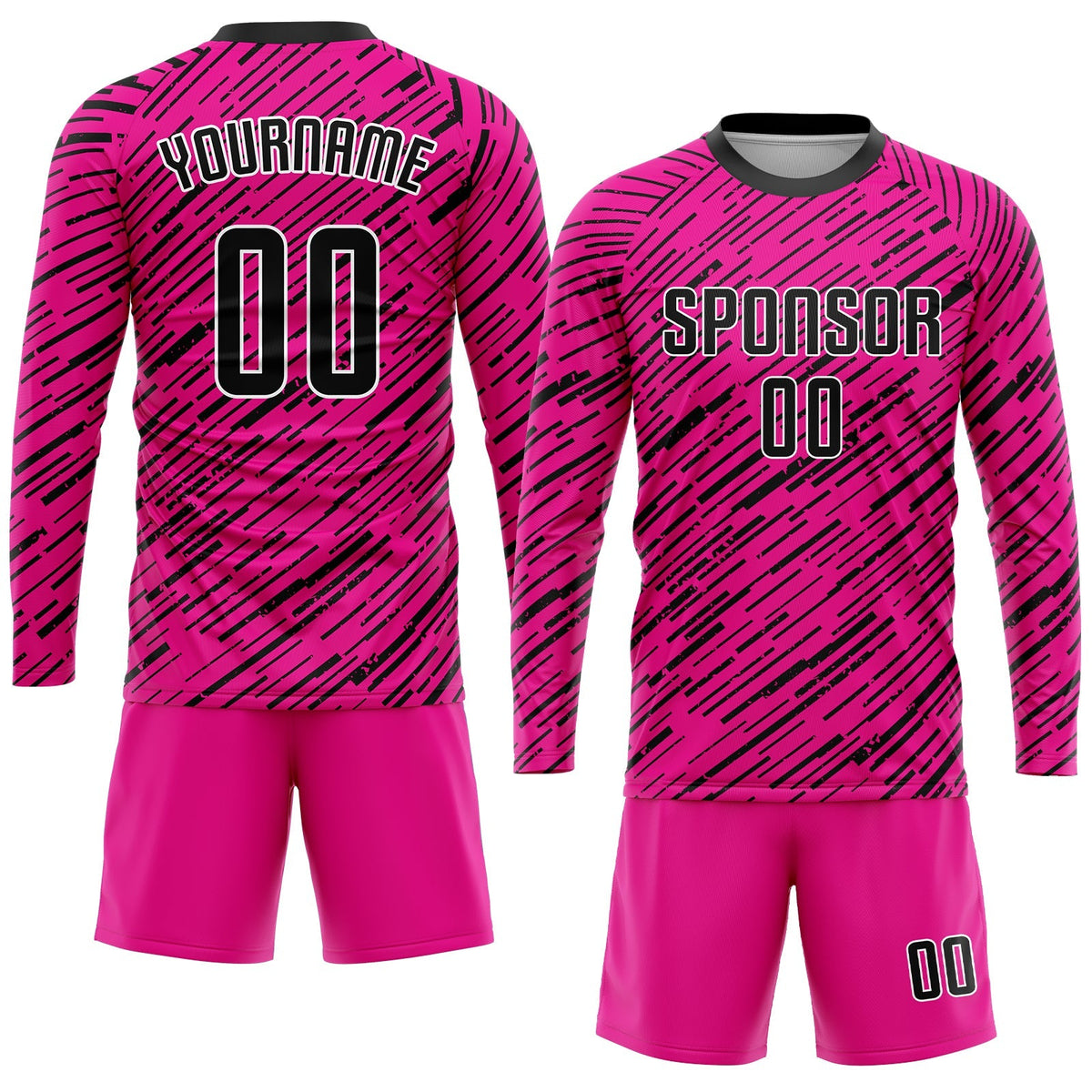 Custom Soccer Jersey - Pink Black-White Sublimation Uniform product image 4