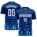 Custom Soccer Jersey - Royal White-Lakes Blue Sublimation product image 1