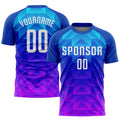 Custom Soccer Jersey - Royal White Light Blue-Hot Pink product image 1