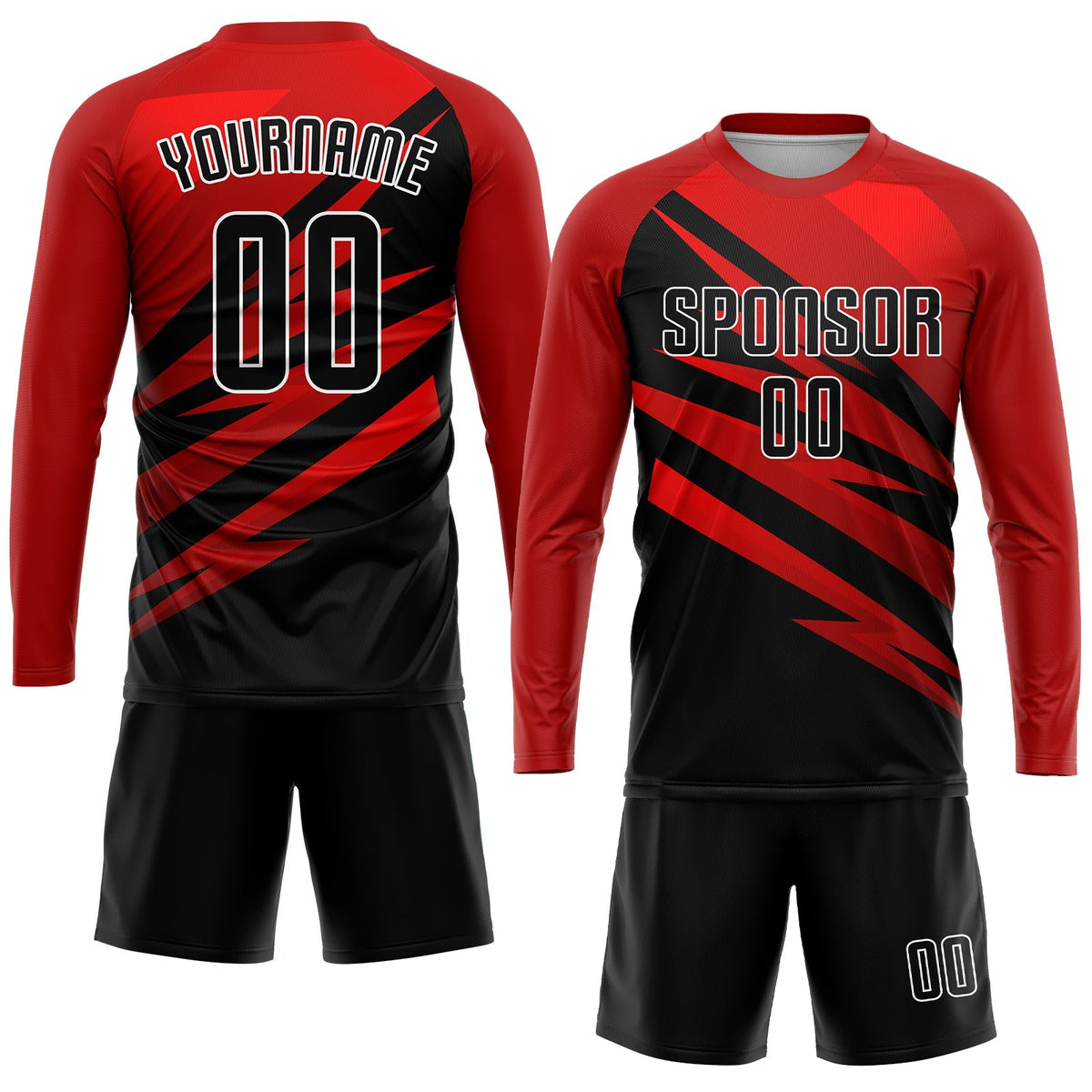 Custom Soccer Jersey - Red Black-White Sublimation Uniform product image 4