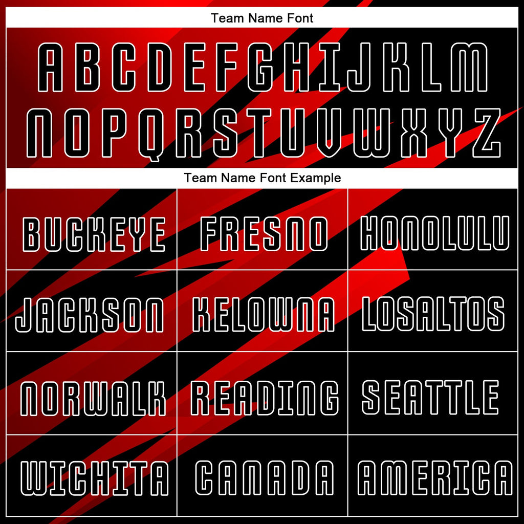 Custom Soccer Jersey - Red Black-White Sublimation Uniform product image 7