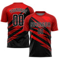 Custom Soccer Jersey - Red Black-White Sublimation Uniform product image 1