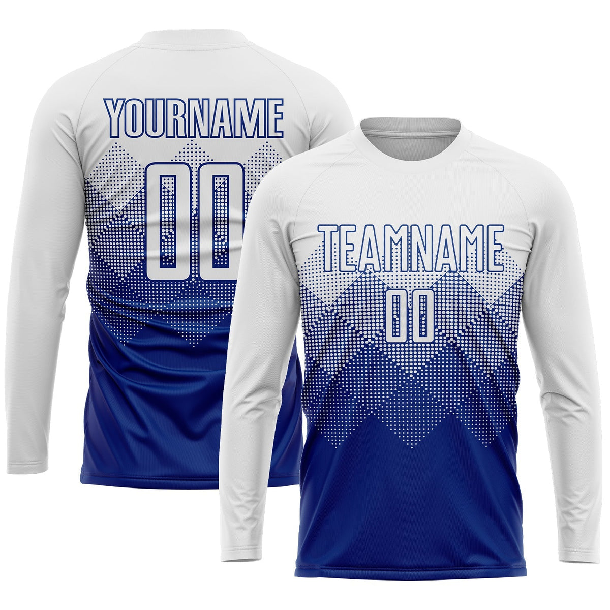 Custom Soccer Jersey - Royal White Sublimation Uniform product image 3