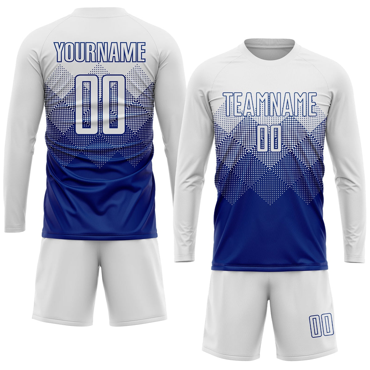 Custom Soccer Jersey - Royal White Sublimation Uniform product image 4