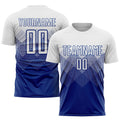 Custom Soccer Jersey - Royal White Sublimation Uniform product image 1