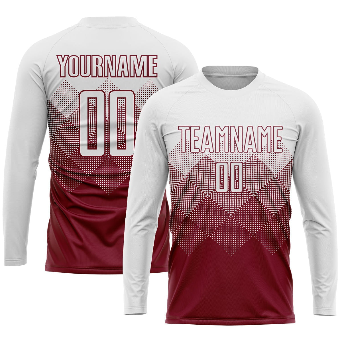 Custom Soccer Jersey - Crimson White Sublimation Uniform product image 3