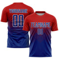 Custom Soccer Jersey - Red Royal-White Sublimation Uniform product image 1