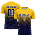 Custom Soccer Jersey - Gold Navy-White Sublimation Uniform product image 1