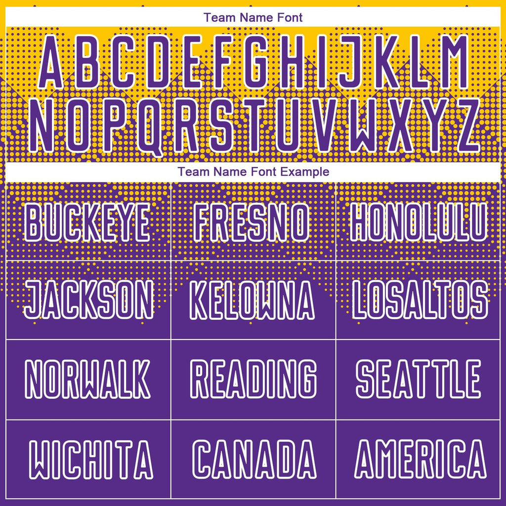 Custom Soccer Jersey - Gold Purple-White Sublimation Uniform product image 4