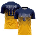 Custom Soccer Jersey - Gold Navy-White Sublimation Uniform product image 1