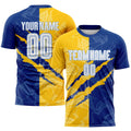 Custom Soccer Jersey - Graffiti Pattern White Royal product image 1